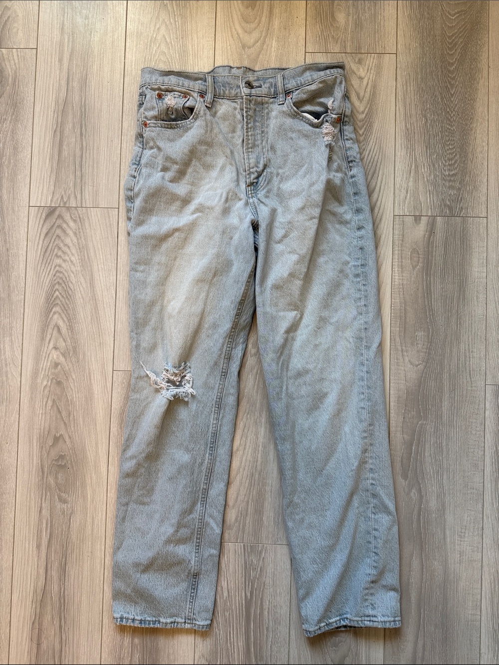 Gap Sky High Straight Leg Jeans